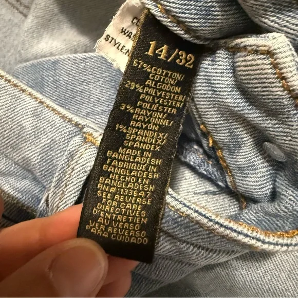 RACHEL Rachel Roy Light Blue Straight Leg Jeans 14/32 - Picture 5 of 9